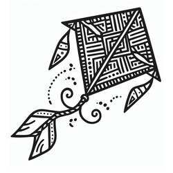 风筝 (物品)着色页 #207258 可打印和着色