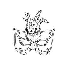 面具 (物品)着色页 #120481 可打印和着色