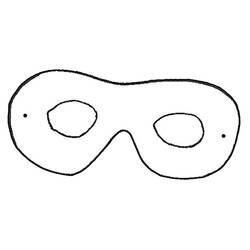 面具 (物品)着色页 #120647 可打印和着色