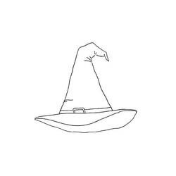 女巫帽 (物品)着色页 #203989 可打印和着色
